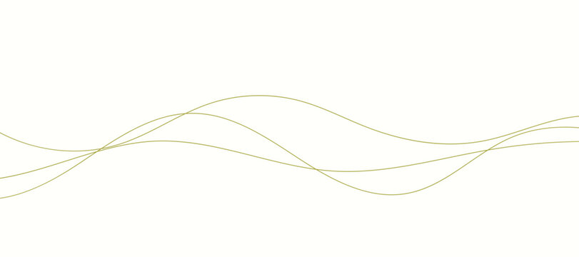 Olive Green Curved Wave Line Background