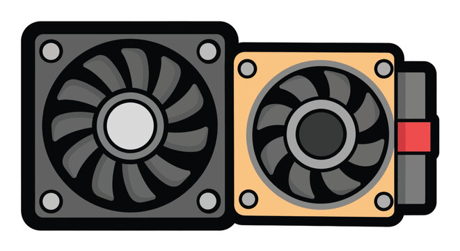 Computer Cooling Fans Technology Hardware.