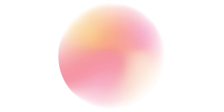 Color gradient, gradation circle, vector grain noise texture holographic blur abstract background. Color watercolor gradient blend mesh of neon iridescent colors gradation