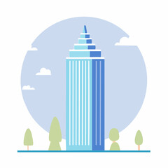 Obraz premium Modern Skyscraper Illustration