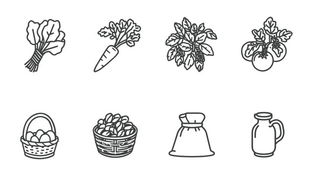 Healthy Harvest: A collection of fresh, organic produce and pantry staples. capturing the essence of a bountiful harvest.
