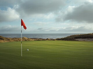 Obraz premium AI Generated July Links Golf Course 