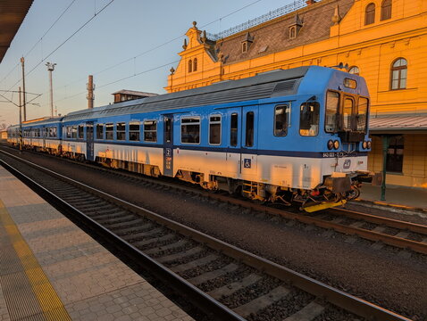 Czech Regional Train 843 Ostrava Sunset
