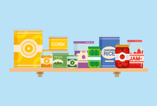 Pantry Prolong Concept Illustration Vector Style