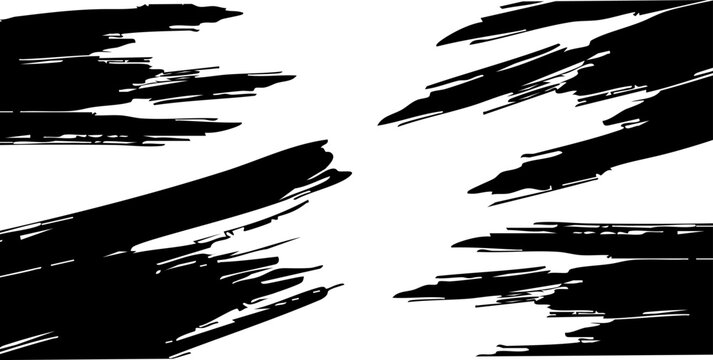 Distorted grunge layer error. Noise destroys texture. Vector trendy deformed glitch shape