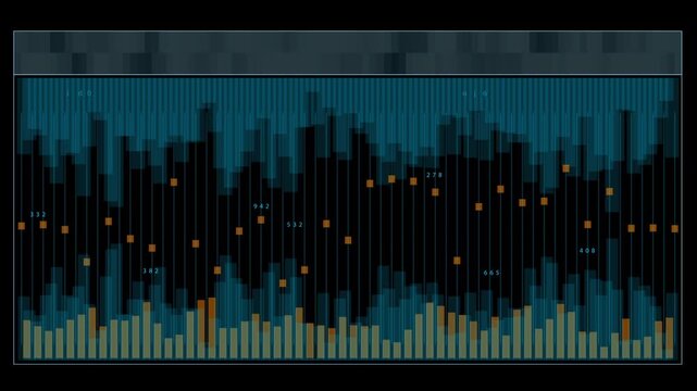 Holographic HUD Infographic Display with Real-Time Data Animation