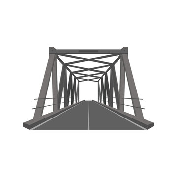 Modern bridge architecture illustration vector design