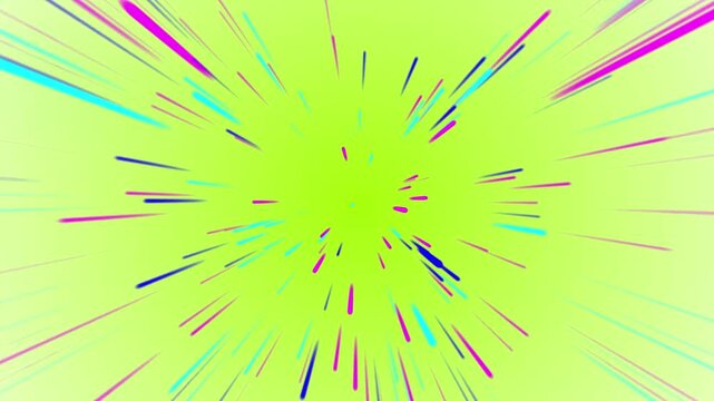 80s retro synthwave style 3d render animation loop green