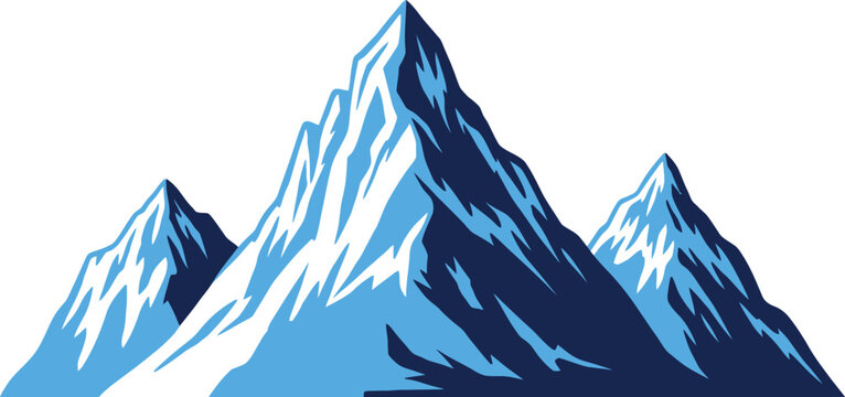 Majestic mountain peaks a stunning illustration of snowy mountain scenery
