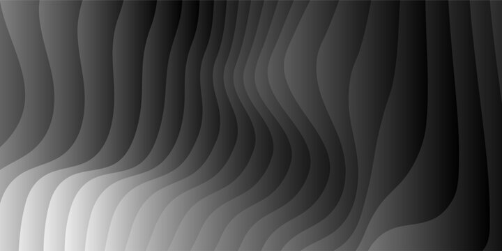 Abstract background parallel black lines on noise surface in perspective. Vector illustration. Illusion lines concept on white.