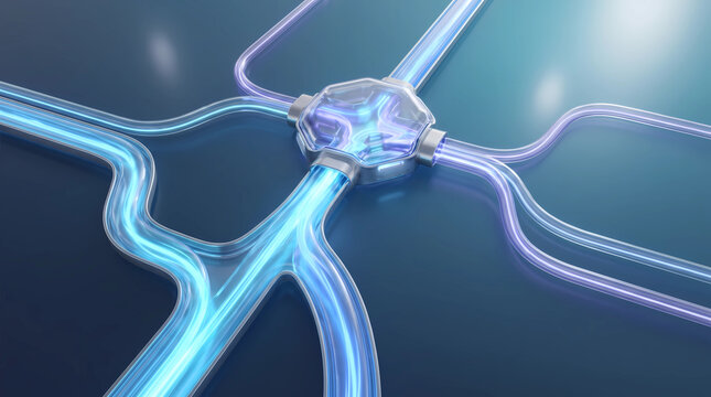 Multi channel flow arbitration system with centralized control unit and prioritized data stream handling