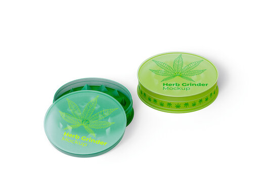 Transparent Plastic Grinder Mockup