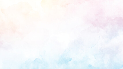 background and hand painted texture. Watercolour painting soft textured on wet white paper background. watercolor background abstract colorfull spllater texture with color splash design. © Toko Toko
