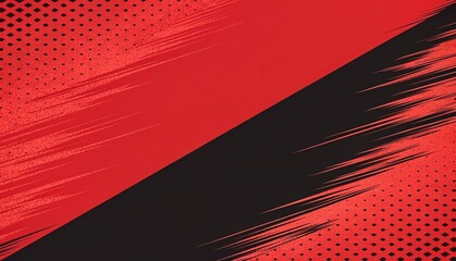 Fototapeta premium A digital art wallpaper featuring an abstract red background with laser lines and a glowing motion pattern for a high-tech energy design