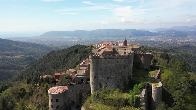 Malaspina Castle is a historic residence protected by the Superintendence for Artistic and Architectural Heritage world located in  Fosdinovo , Massa Carrara, Lunigiana region, Italy  Tuscany 