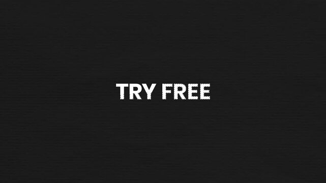 Try Free Vintage Text Animation 4K Trial Offer Background for Free Access Campaigns and Product Onboarding