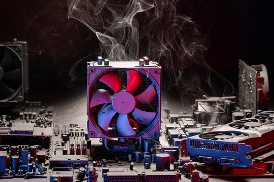 Inside a processor unit when overclocking the main unit.