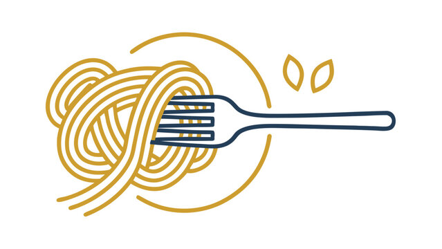 Spaghetti Twisted on a Fork.