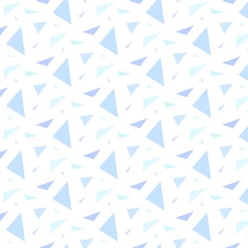Blue Geometric Triangle Pattern