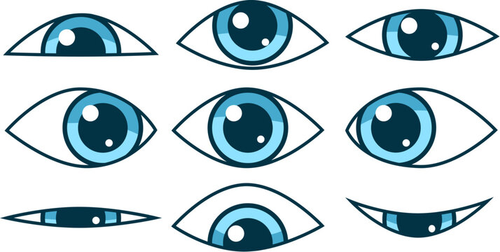Human eye icons