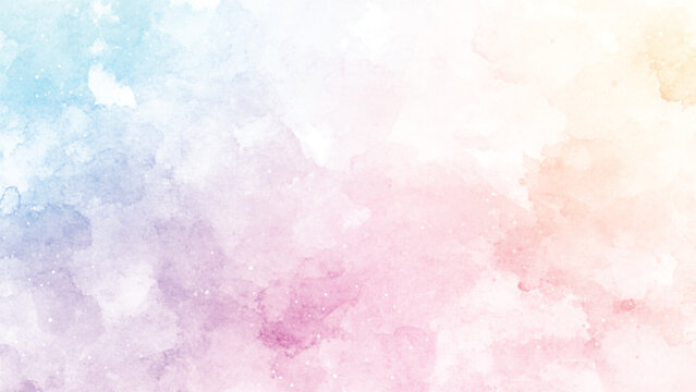 Abstract colorful watercolor rainbow background with bright textures
