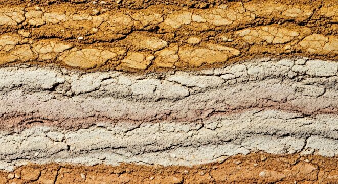 Sedimentary Rock Layers Texture Close up &ndash; Geological Formation Marketing Background Sedimentary Rock