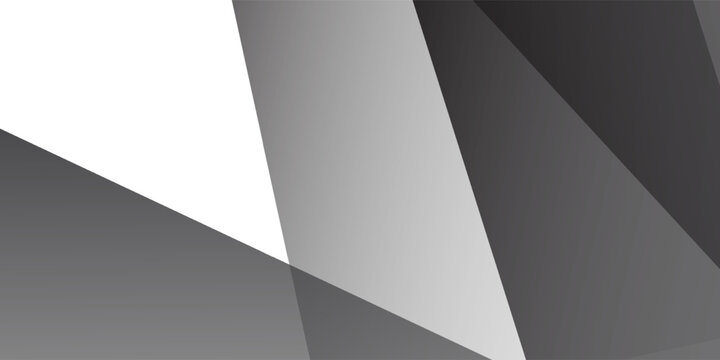 Abstract Geometric Low-Poly Background with Grey and Black Tones and a Red Spot