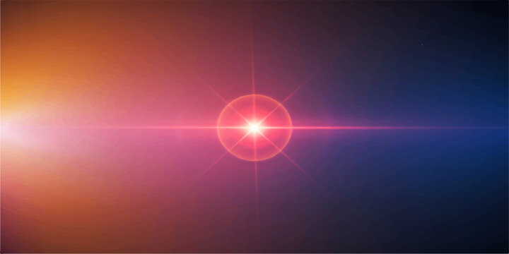 An abstract representation of light, energy, and cosmic beauty with a central focal point and a radiant glow.