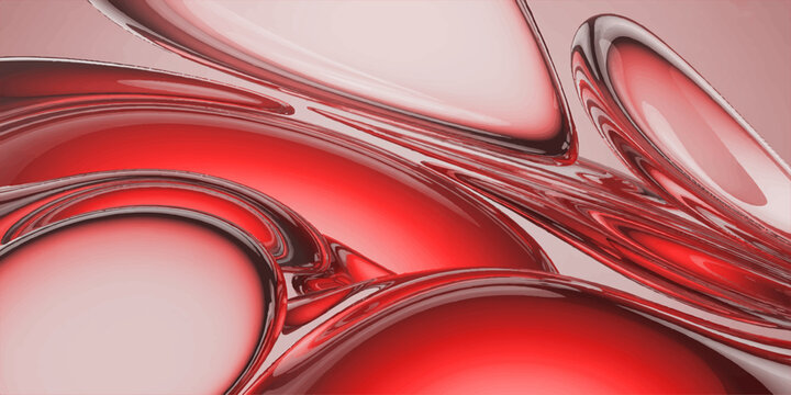 Abstract composition featuring smooth, curved glass forms, a dance of light and shadow, with a captivating visual experience and an aura of refined elegance.
