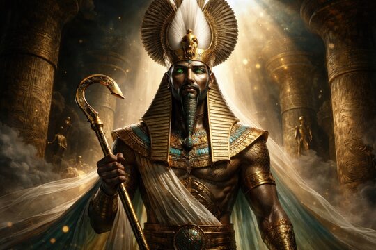 Creative AI based representation of Osiris the Egyptian god