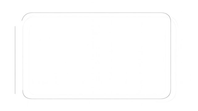 The topography shows lines forming a rectangular shape on a flat surface.