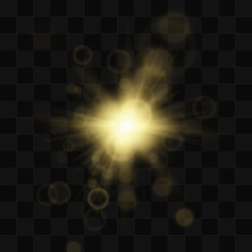 Single sun icon shines with glossy golden highlights and radiant flares. Warm glow creates bright summer charm. Perfect design element for banners. Vector