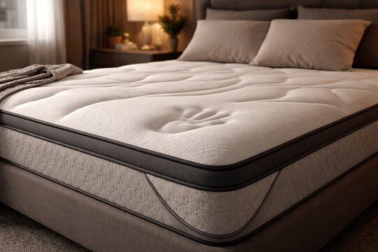 Ergonomic mattress with adaptive foam that molds to the body for memory support