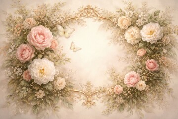 Obraz premium Graceful antique botanical image tailored for wedding festivities