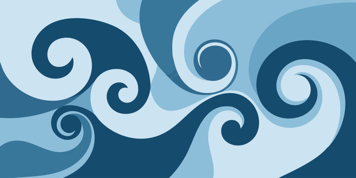 The swirling ocean waves crash against the shore in a mesmerizing display of nature's power and beauty.