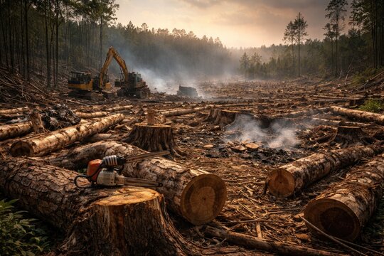 Ecological harm resulting from unpermitted deforestation practices