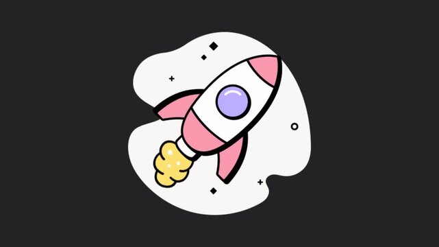 Rocket  Animation Alpha Channel
