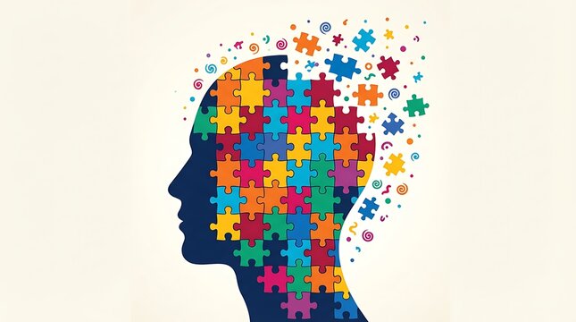 A colorful representation of the human mind exploring neurodiversity creativity and complex thought processes
