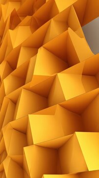 Textured geometric pattern in vibrant shades of orange
