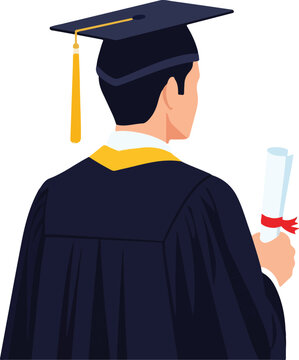 Man in Graduation Gown 7.