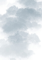 Soft Blue Watercolor Abstract Background, Cloudy Pastel Texture with Copy Space Artwork © Arapan