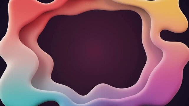 Liquid 3d Animation of Smooth Morphing Shapes Opening for Logo Reveal