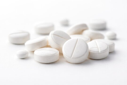 Group of drospirenone pills presented with white space ideal for health ideas