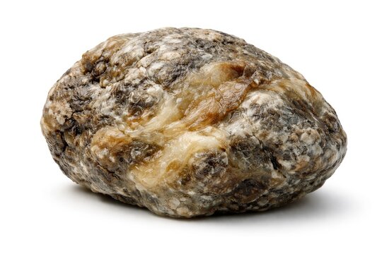High resolution image of ambre gris sample isolated against white
