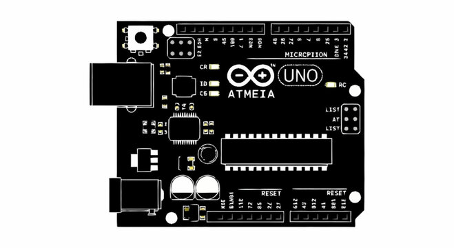 Arduino Uno Circuit Board Electronics.