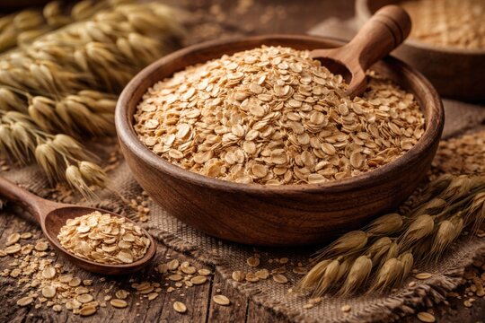 Oats grain packed with dietary fiber