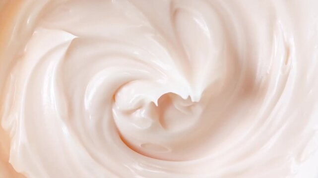 Pink Smooth Skin Cream Texture. Beauty Facial Cosmetics. Women's Cosmetics Skincare. Macro Shot of Natural Organic Cosmetics, Medicine. Production Close-up. Slow Motion . High quality 4k footage
