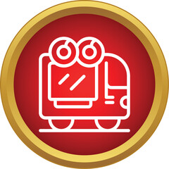 Fototapeta premium Food truck icon representing mobile street food service and delivery