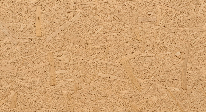 Close-up texture of compressed wood chips and sawdust background.