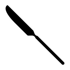 Fototapeta premium Butter Knife Vector Glyph Icon Design